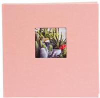 Goldbuch 24822, Goldbuch Bella Vista 25x25 cm ros&eacute;, 60 wei&szlig;e Seiten, Buchalbum