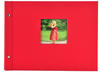 goldbuch 28 890, goldbuch Schraubalbum Bella Vista 39x31 40 weiße Seiten rot
