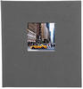 Goldbuch 27945, Goldbuch Bella Vista grau, 30x31 cm 60 schwarze Seiten, Buchalbum