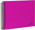 pink: Goldbuch Spiralalbum Bella Vista 24x17/40 (schwarze Seiten)