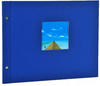goldbuch 26895, goldbuch Schraubalbum Bella Vista 30x25 40 weiße Seiten blau