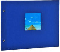 goldbuch 26895, goldbuch Schraubalbum Bella Vista 30x25 40 wei&szlig;e Seiten blau