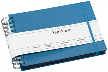 Semikolon Mini Mucho azzurro (schwarze Seiten)