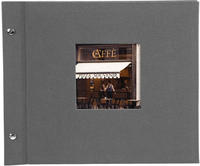 goldbuch 26725, goldbuch Schraubalbum Bella Vista 30x25 40 schwarze Seiten grau 1
