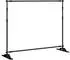 vidaXL Hintergrundstative 2 Stk. schwarz 254x243cm Stahl (3187466)