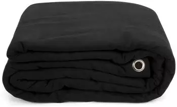 LightmaXX Backdrop 300x300cm, schwarz, 100% Baumwolle, B1 geöst (LIG0005099-000)