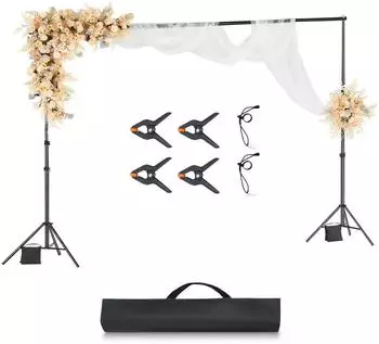 VEVOR Hintergrundständer verstellbar 300x300cm, 2 Stative (BJJ-1010)