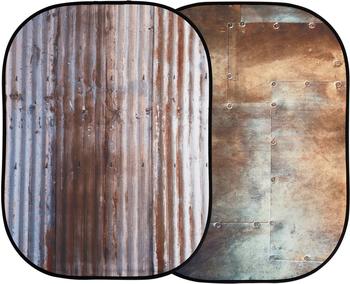 Lastolite Textilhintergrund URBAN Wellblech/Metall (150 x 210 cm)