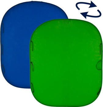 Lastolite Falthintergrund Doppelseitig Chromakey blau/grün 150x180cm