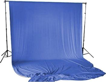 Bresser BR-D23 Hintergrundsupport 240x300cm inkl. chromakey blauem Hintergrundtuch 3x6m