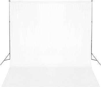 Bresser BR-D23 Hintergrundsupport 240x300cm inkl. weißem Hintergrundtuch 3x6m