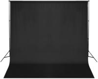 vidaXL Fotohintergrund-System 600 x 300 cm Schwarz