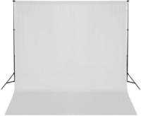 vidaXL Fotohintergrund-System 600 x 300 cm Wei&szlig;