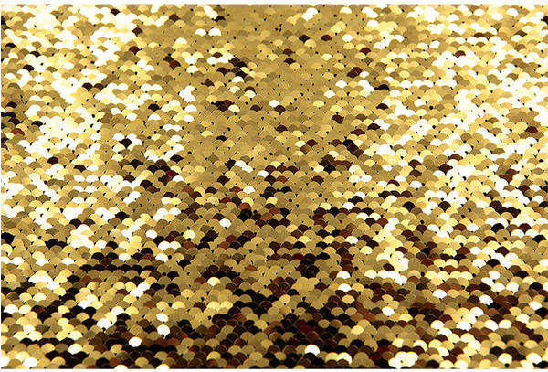 Quenox Paillettenhintergrund 2,6 x 3 m gold/schwarz