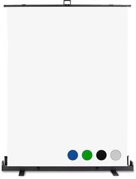 Walimex pro Roll-up Panel Hintergrund 155x200 wei&szlig;