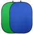 Quenox Falthintergrund 150 x 200 cm 2-in-1 grün-blau (Chroma Key)
