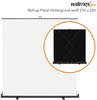 WALIMEX - pro Roll-up Panel Hintergrund 210x220cm weiß