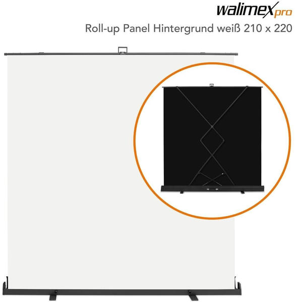 Walimex pro Roll-up Panel 210x220 weiß