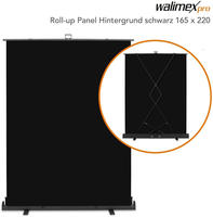 Walimex pro Roll-up Panel Hintergrund schw.165x220