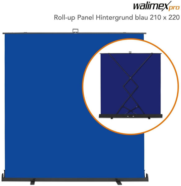 Walimex pro Roll-up Panel 210x220 blau