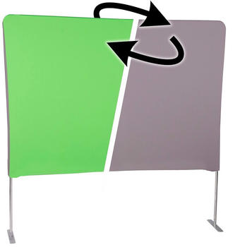 Manfrotto Videokonferenz-Hintergrund 2x2m grün/grau