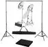 vidaXL Fotostudio-Set mit Lampen und Hintergrundsystem (3055121)