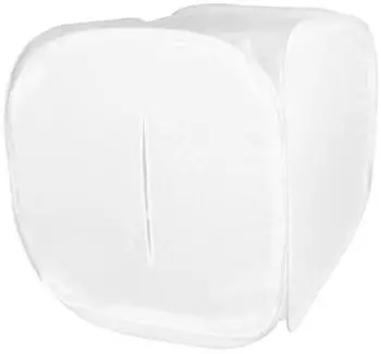 ayex Pop-Up Lichtwürfel 90x90x90cm, weiß, 4 Hintergrundtücher (6567-03)