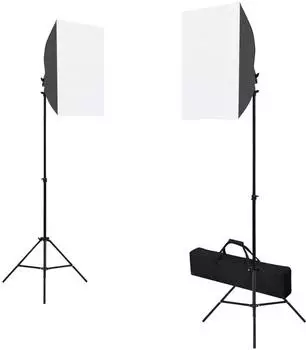 vidaXL Fotostudio-Set mit Softbox, Hintergrund und Reflektor (3067060)