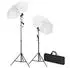 vidaXL Fotostudio-Set mit Leuchten, Schirmen, Hintergrund und Reflektor (3067070)