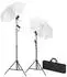 vidaXL Fotostudio-Set mit Hintergrund, Leuchten und Schirmen (3055089)