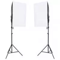 vidaXL Fotostudio-Set mit Beleuchtung und Hintergrund