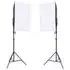 vidaXL Fotostudio-Set mit Beleuchtung und Hintergrund, schwarz (3094765)