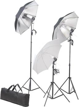 vidaXL Studiolampen 36 Watt mit Stativen und Schirmen