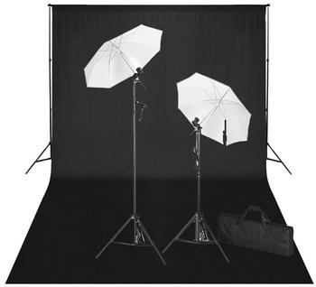 vidaXL Studioset mit schwarzem Tuch 600 x 300cm und Lichtset