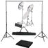 vidaXL Fotostudio-Set mit Lampen-Set und Hintergrund (3055124)