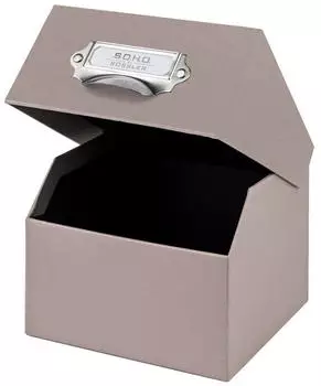 R&ouml;ssler Papier SOHO Foto Aufbewahrungsbox 17x15x13 Taupe