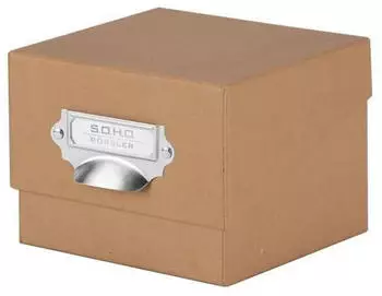 R&ouml;ssler Papier SOHO Foto Aufbewahrungsbox 17x15x13 Kraft