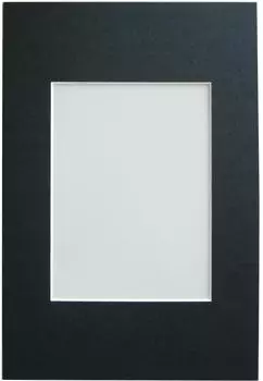 walther design Passepartout schwarz, 50x70cm (Ausschnitt 40x60cm) (PA071B)