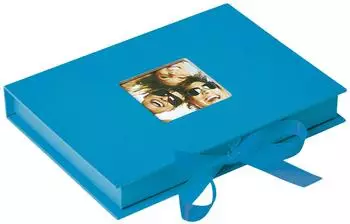 walther design Fun Aufbewahrungsbox ozeanblau mit Cover-Ausstanzung (FB-112-U)