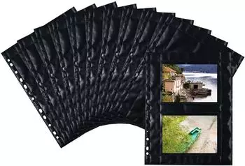 Herma Fotophan Fotosichth&uuml;llen A4 10x15cm quer schwarz, 250 St&uuml;ck (7717)