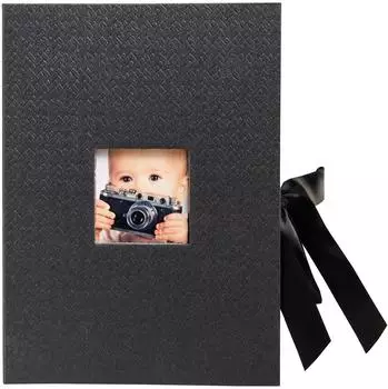Exacompta OfficeByMe Fotobox, schwarz, 4er-Pack (77601Epack)