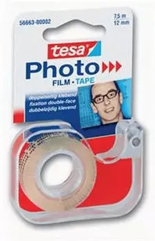 tesa Fotofilm doppelseitiges Klebeband mit Abroller 7,5m/12mm
