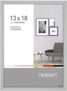 Nielsen Alurahmen Pixel 13x18 silber matt