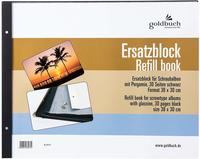 goldbuch 83077, goldbuch Ersatzblock Schraubalbum 38x30 30 Seiten schwarz