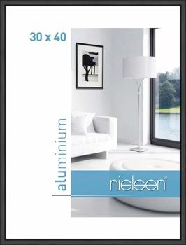 Nielsen Alu-Bilderrahmen Classic 30x40 eloxal schwarz glanz