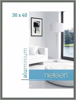 Nielsen Alu-Bilderrahmen Classic 30x40 contrastgrau glanz