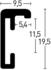 Nielsen Alu-Bilderrahmen Classic 30x40 struktur walnuss