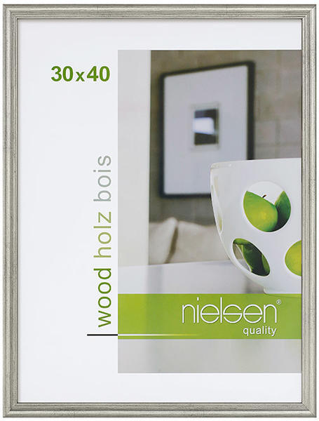 Nielsen Holzrahmen Ascot 30x40 silber