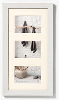 Bilderrahmen Collage Holz Home wei&szlig; 3 Fotos 13x18 cm