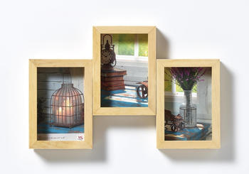 walther design Galerierahmen Rustic 3x 10x15 natur